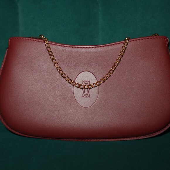 New Cartier Pouch on Gold Chain mini handbag - Picture 1 of 5